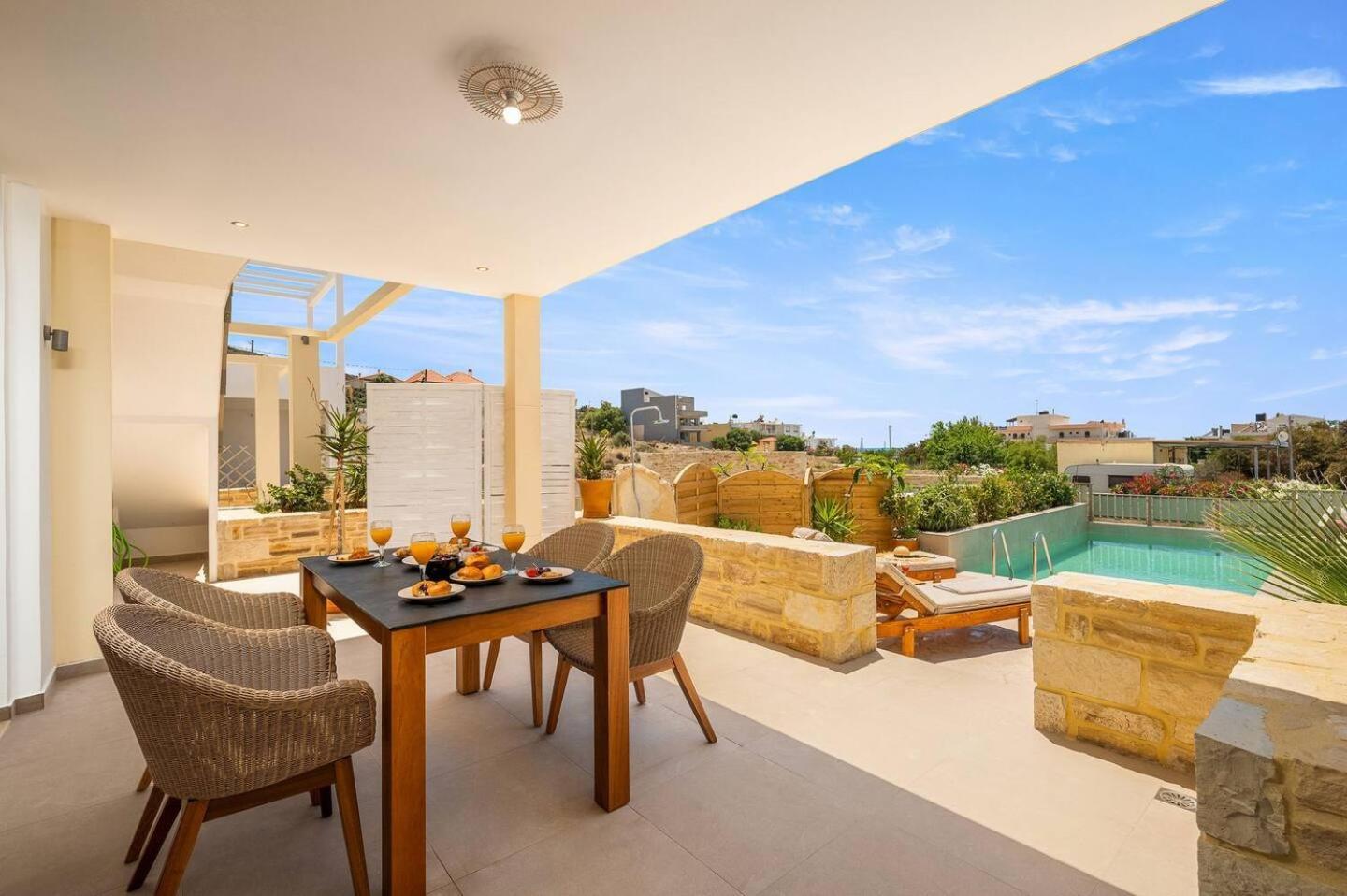 Ammokrinos Luxury Homes,150M From The Beach Kalamaki  Exterior foto