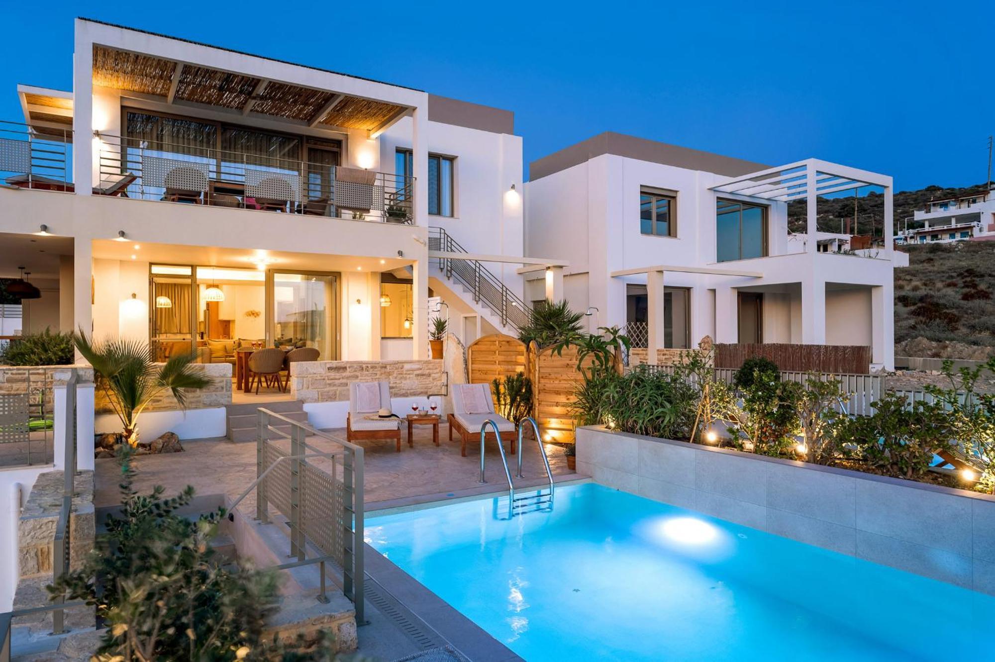 Ammokrinos Luxury Homes,150M From The Beach Kalamaki  Exterior foto
