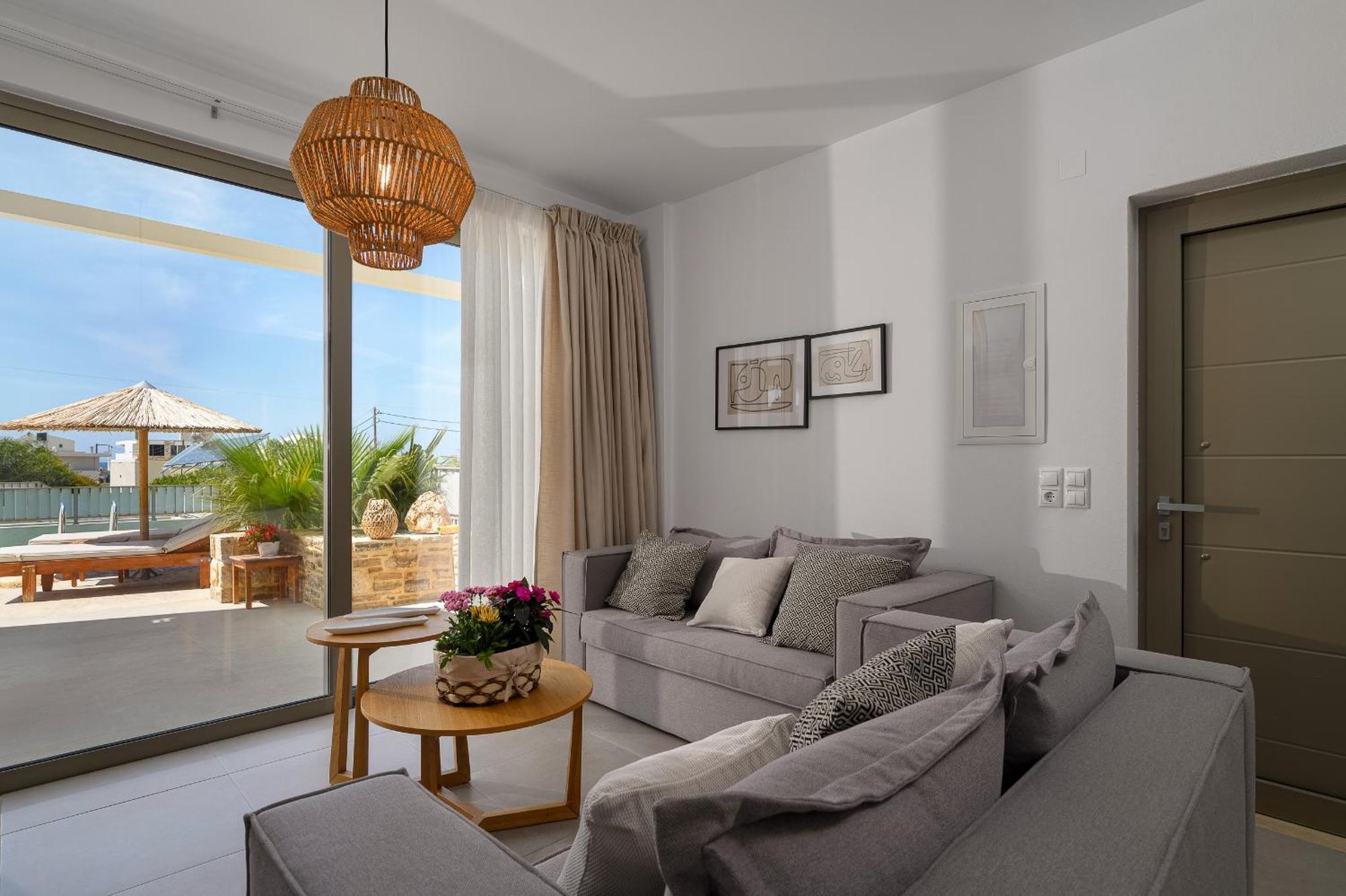 Ammokrinos Luxury Homes,150M From The Beach Kalamaki  Exterior foto