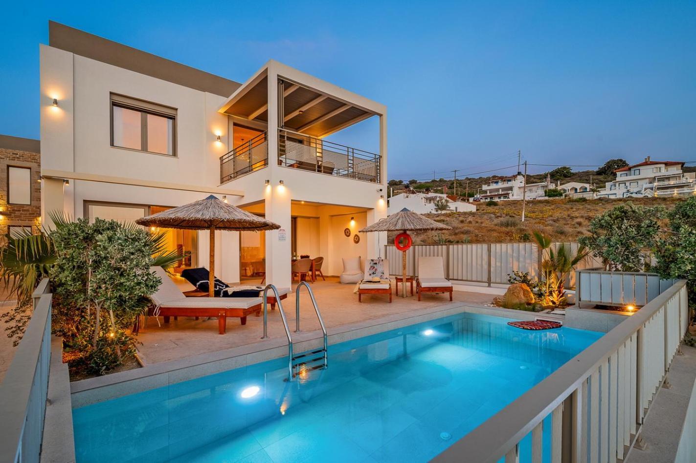 Ammokrinos Luxury Homes,150M From The Beach Kalamaki  Exterior foto