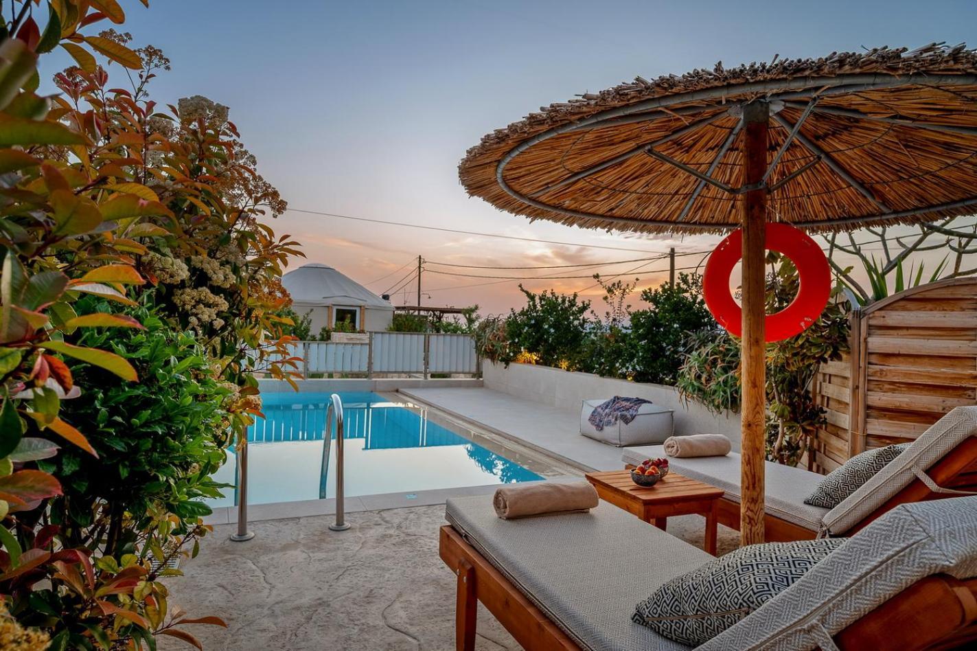 Ammokrinos Luxury Homes,150M From The Beach Kalamaki  Exterior foto