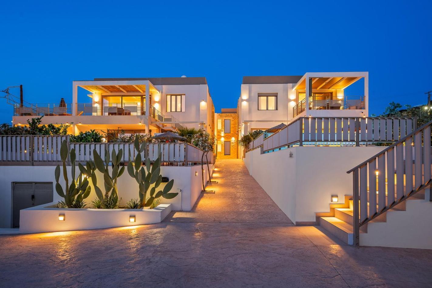 Ammokrinos Luxury Homes,150M From The Beach Kalamaki  Exterior foto